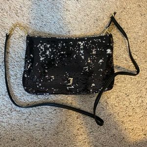 Sequin black Juicy Couture crossbody purse